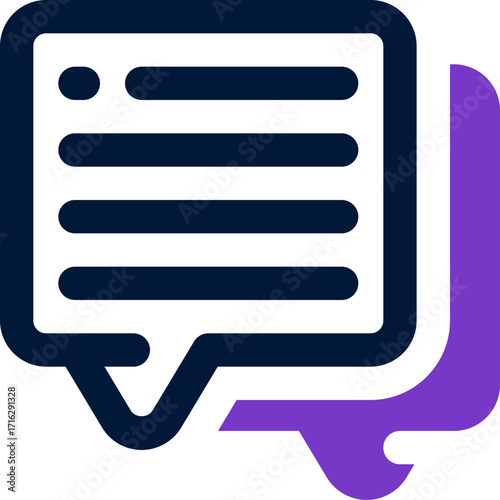 chat duotone icon. Sleek and modern vector icon for websites, mobile apps, marketing materials, and corporate design. Fully scalable and ready to use.