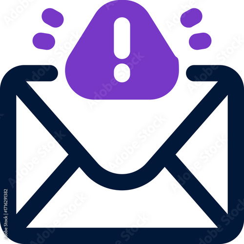 email alert duotone icon. Sleek and modern vector icon for websites, mobile apps, marketing materials, and corporate design. Fully scalable and ready to use.