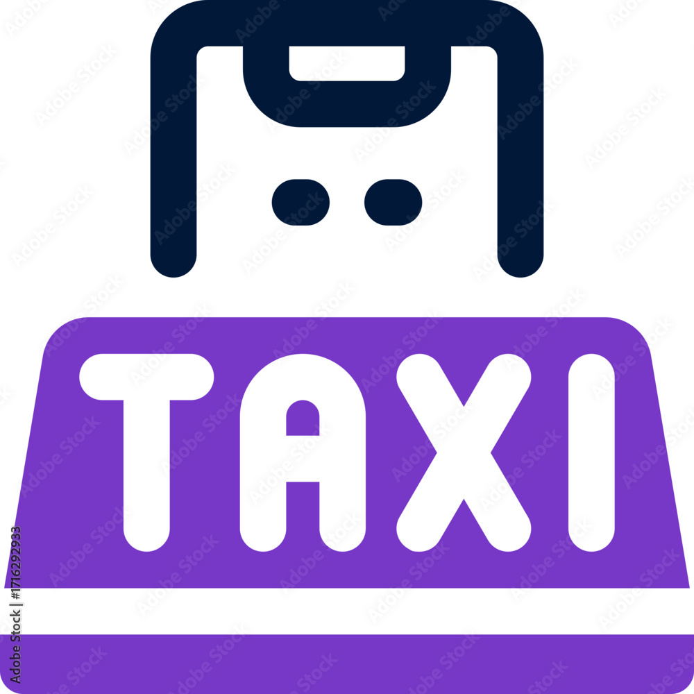 Fotografie taxi duotone icon