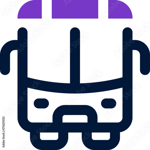 bus duotone icon. Sleek and modern vector icon for websites, mobile apps, marketing materials, and corporate design. Fully scalable and ready to use.