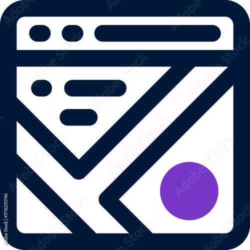 browser duotone icon. Sleek and modern vector icon for websites, mobile apps, marketing materials, and corporate design. Fully scalable and ready to use.