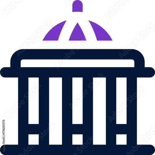 monument duotone icon. Sleek and modern vector icon for websites, mobile apps, marketing materials, and corporate design. Fully scalable and ready to use.