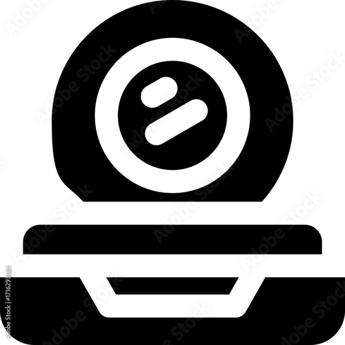 powder glyph icon. Strong and solid vector icon for websites, mobile interfaces, presentations, and visual branding. High quality and easy to edit.
