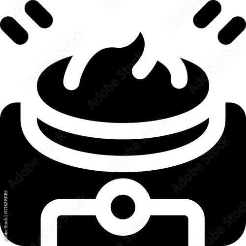 moisturizer glyph icon. Strong and solid vector icon for websites, mobile interfaces, presentations, and visual branding. High quality and easy to edit.