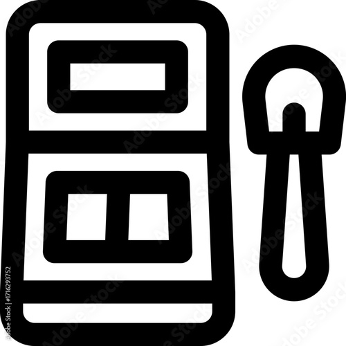 highlighter line icon. Clean and minimalist vector icon for websites, mobile apps, presentations, and logos. Fully scalable and customizable for any project.