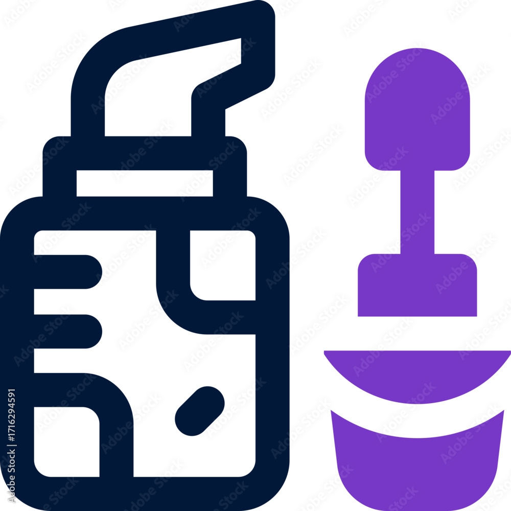 Obraz premium concealer duotone icon. Sleek and modern vector icon for websites, mobile apps, marketing materials, and corporate design. Fully scalable and ready to use.