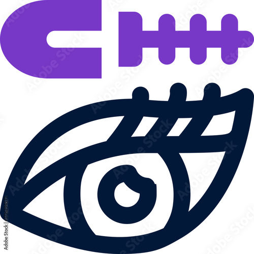 mascara duotone icon. Sleek and modern vector icon for websites, mobile apps, marketing materials, and corporate design. Fully scalable and ready to use.