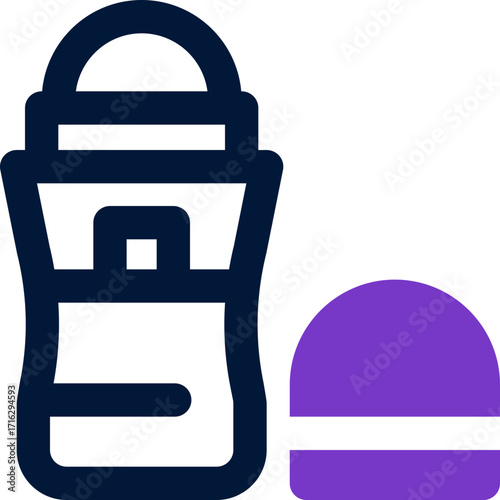 deodorant duotone icon. Sleek and modern vector icon for websites, mobile apps, marketing materials, and corporate design. Fully scalable and ready to use.
