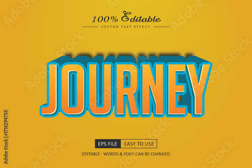 Simple 3d text effect style