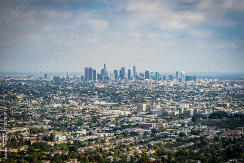 USA, California, Los Angeles, Hollywood Hills, Griffith Observatory, views and landscapes to the Downtown