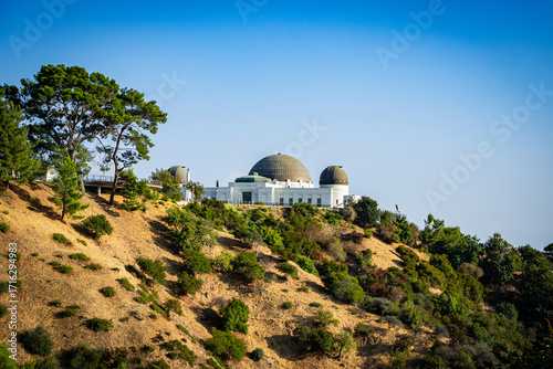 USA, California, Los Angeles, Hollywood Hills, Griffith Observatory, views and landscapes to the Downtown