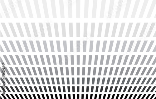 奥行きのあるモノクログラデーションのドミノライン背景　Web　Adobe Illustrator Artwork