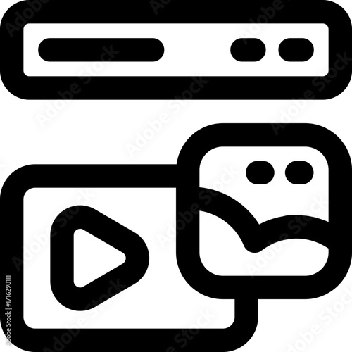 content line icon. Clean and minimalist vector icon for websites, mobile apps, presentations, and logos. Fully scalable and customizable for any project.