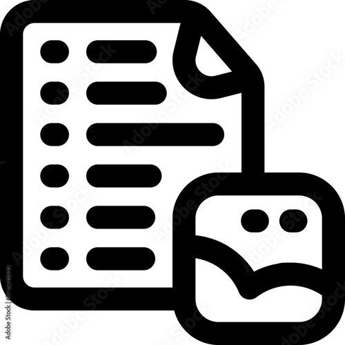 file line icon. Clean and minimalist vector icon for websites, mobile apps, presentations, and logos. Fully scalable and customizable for any project.