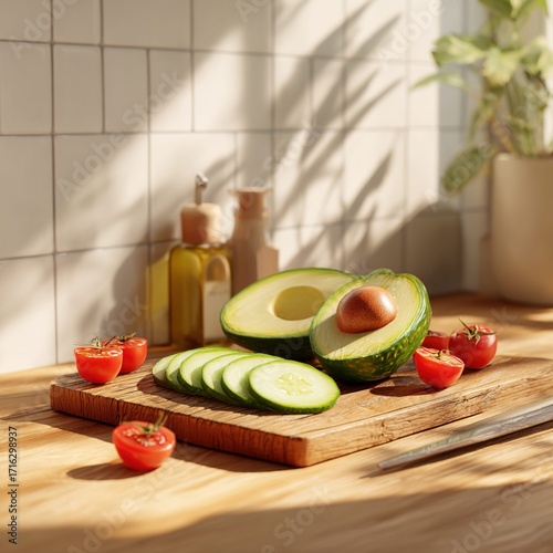 fresh vegetables on kitchen table