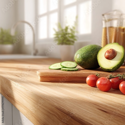 fresh vegetables on kitchen table