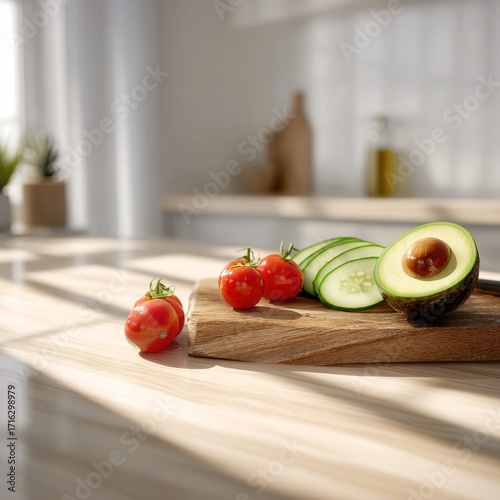 fresh vegetables on kitchen table