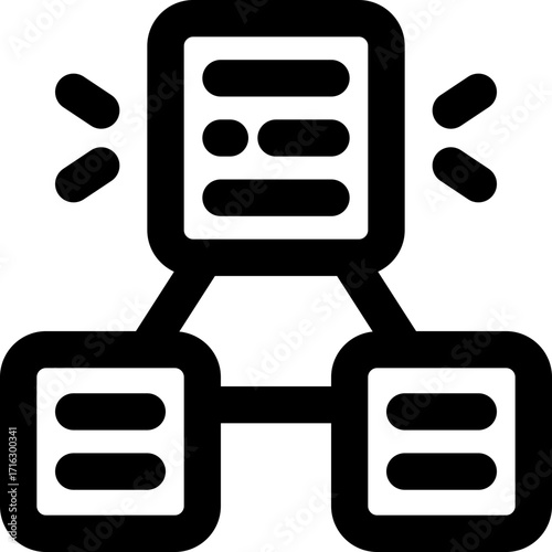 framework line icon. Clean and minimalist vector icon for websites, mobile apps, presentations, and logos. Fully scalable and customizable for any project.