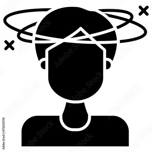 Headace Glyph Icon