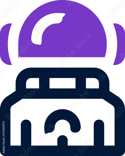 astronaut duotone icon. Sleek and modern vector icon for websites, mobile apps, marketing materials, and corporate design. Fully scalable and ready to use.