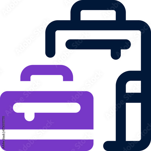travel bag duotone icon. Sleek and modern vector icon for websites, mobile apps, marketing materials, and corporate design. Fully scalable and ready to use.