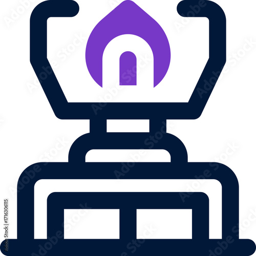 oil lamp duotone icon. Sleek and modern vector icon for websites, mobile apps, marketing materials, and corporate design. Fully scalable and ready to use.