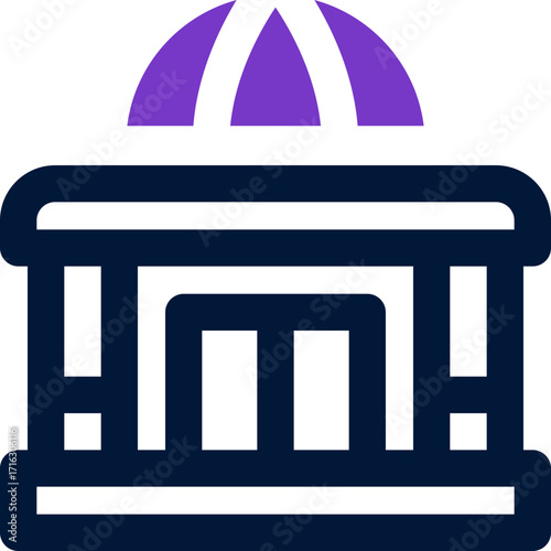 hotel duotone icon. Sleek and modern vector icon for websites, mobile apps, marketing materials, and corporate design. Fully scalable and ready to use.