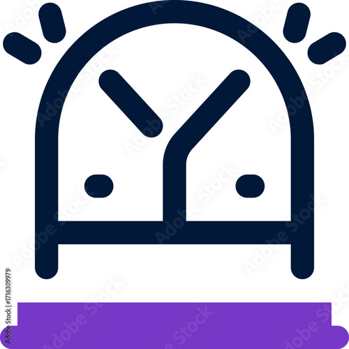 siren duotone icon. Sleek and modern vector icon for websites, mobile apps, marketing materials, and corporate design. Fully scalable and ready to use.