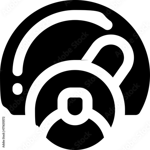 performance glyph icon. Strong and solid vector icon for websites, mobile interfaces, presentations, and visual branding. High quality and easy to edit.