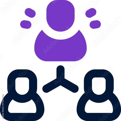 leadership duotone icon. Sleek and modern vector icon for websites, mobile apps, marketing materials, and corporate design. Fully scalable and ready to use.