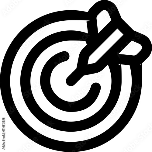 target line icon. Clean and minimalist vector icon for websites, mobile apps, presentations, and logos. Fully scalable and customizable for any project.