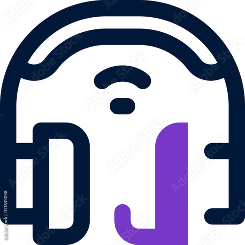 headphone duotone icon. Sleek and modern vector icon for websites, mobile apps, marketing materials, and corporate design. Fully scalable and ready to use.