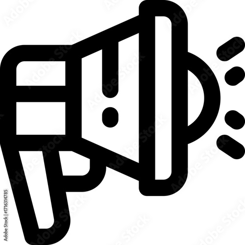 marketing line icon. Clean and minimalist vector icon for websites, mobile apps, presentations, and logos. Fully scalable and customizable for any project.