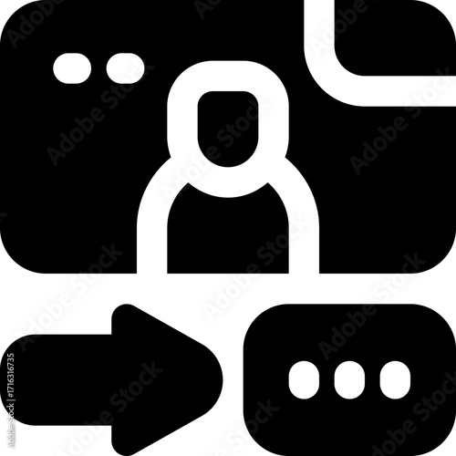 login glyph icon. Strong and solid vector icon for websites, mobile interfaces, presentations, and visual branding. High quality and easy to edit.