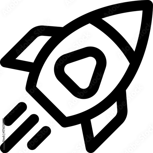 startup line icon. Clean and minimalist vector icon for websites, mobile apps, presentations, and logos. Fully scalable and customizable for any project.