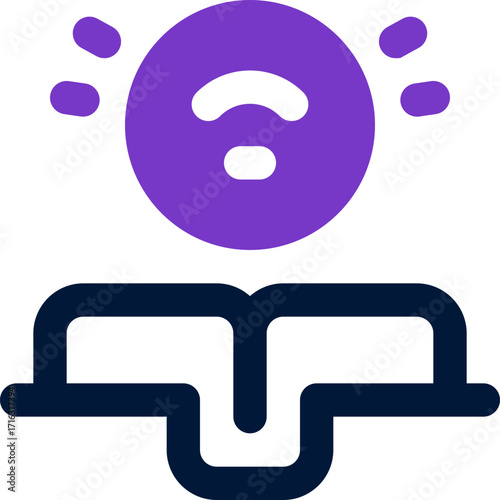 ebook duotone icon. Sleek and modern vector icon for websites, mobile apps, marketing materials, and corporate design. Fully scalable and ready to use.