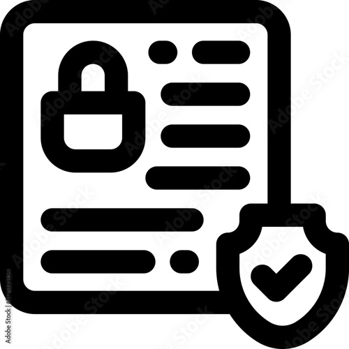 policy line icon. Clean and minimalist vector icon for websites, mobile apps, presentations, and logos. Fully scalable and customizable for any project.