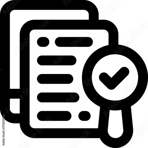 audit line icon. Clean and minimalist vector icon for websites, mobile apps, presentations, and logos. Fully scalable and customizable for any project.