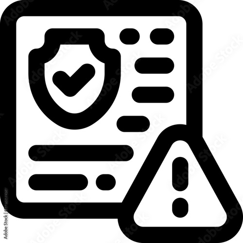 violation line icon. Clean and minimalist vector icon for websites, mobile apps, presentations, and logos. Fully scalable and customizable for any project.