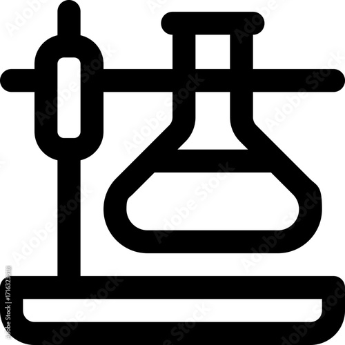 chemical line icon. Clean and minimalist vector icon for websites, mobile apps, presentations, and logos. Fully scalable and customizable for any project.