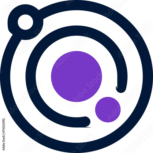 solar system duotone icon. Sleek and modern vector icon for websites, mobile apps, marketing materials, and corporate design. Fully scalable and ready to use.