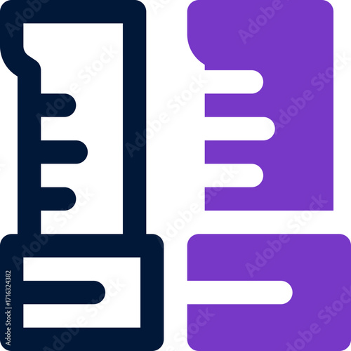 graduated cylinder duotone icon. Sleek and modern vector icon for websites, mobile apps, marketing materials, and corporate design. Fully scalable and ready to use.