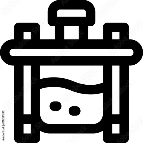 bioreactor line icon. Clean and minimalist vector icon for websites, mobile apps, presentations, and logos. Fully scalable and customizable for any project.