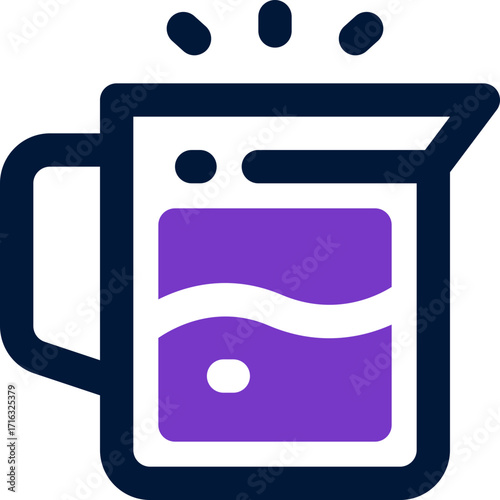 measuring jug duotone icon. Sleek and modern vector icon for websites, mobile apps, marketing materials, and corporate design. Fully scalable and ready to use.