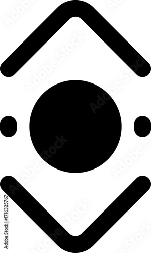 scrool glyph icon. Strong and solid vector icon for websites, mobile interfaces, presentations, and visual branding. High quality and easy to edit.