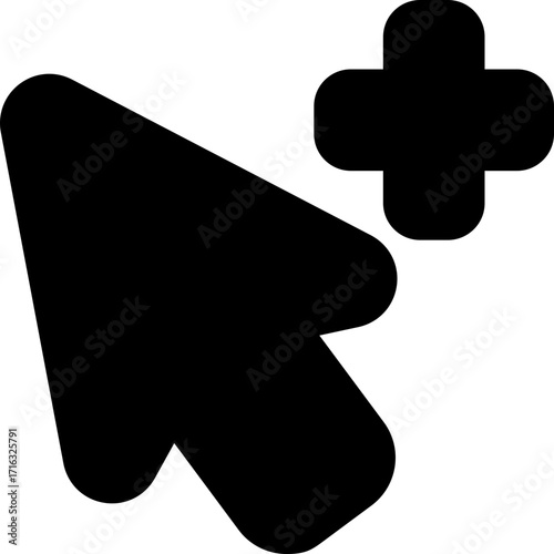 add glyph icon. Strong and solid vector icon for websites, mobile interfaces, presentations, and visual branding. High quality and easy to edit.