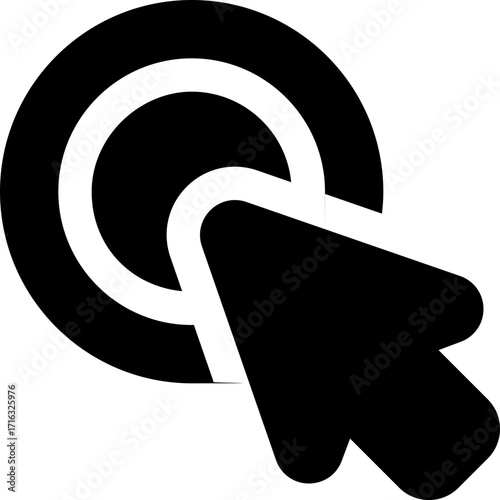 double click glyph icon. Strong and solid vector icon for websites, mobile interfaces, presentations, and visual branding. High quality and easy to edit.