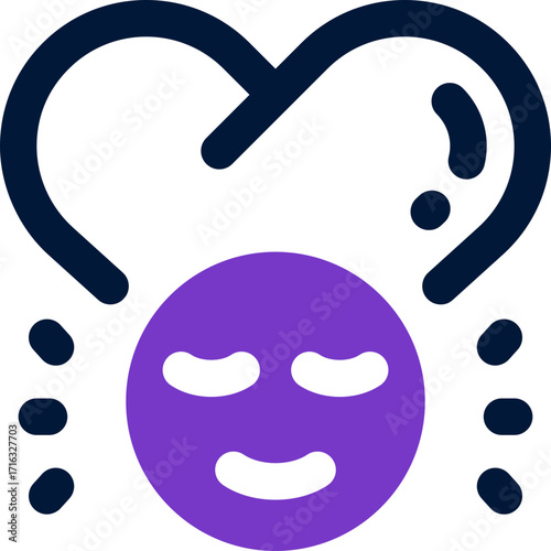 self love duotone icon. Sleek and modern vector icon for websites, mobile apps, marketing materials, and corporate design. Fully scalable and ready to use.