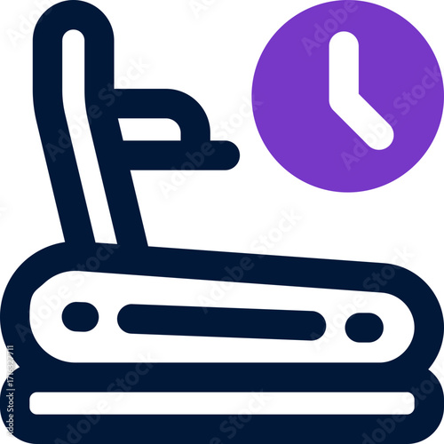 treadmill duotone icon. Sleek and modern vector icon for websites, mobile apps, marketing materials, and corporate design. Fully scalable and ready to use.
