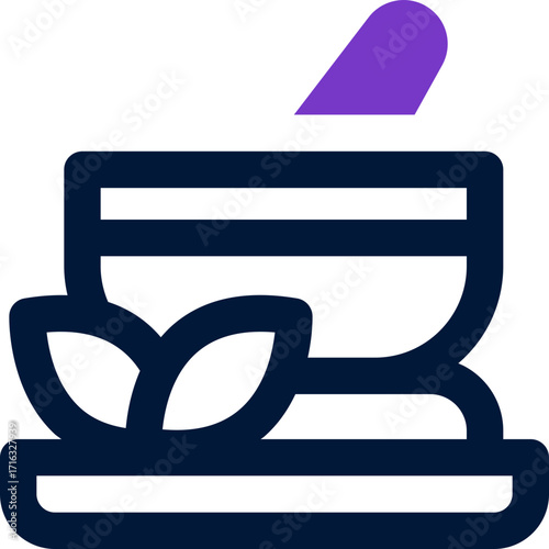 herbal duotone icon. Sleek and modern vector icon for websites, mobile apps, marketing materials, and corporate design. Fully scalable and ready to use.